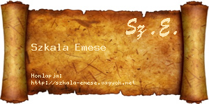 Szkala Emese névjegykártya